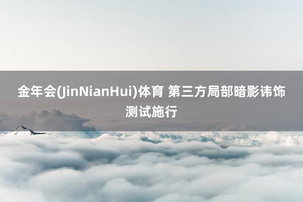 金年会(JinNianHui)体育 第三方局部暗影讳饰测试施行
